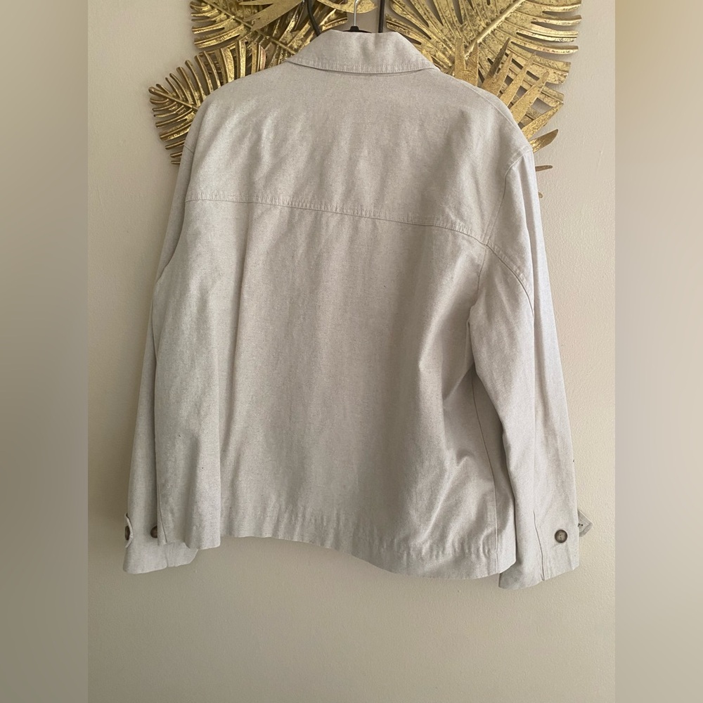 H&M Light Gray Button-Up Jacket - Picture 4 of 5